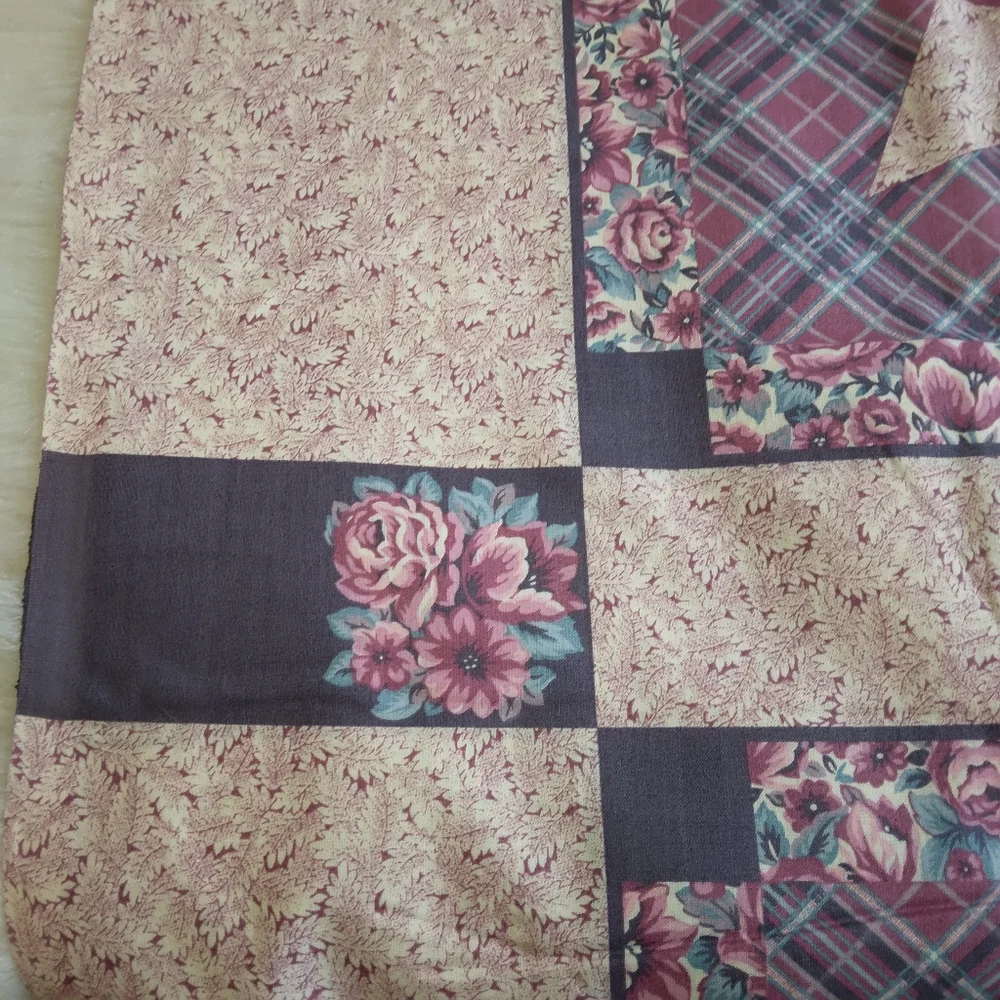 FABRIC PILLOW PANELS with border, Star Pattern Quilt Pillow Panels In Purples